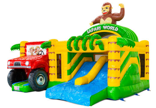 Multiplay Doubleslide Safari Gorilla Springkussen